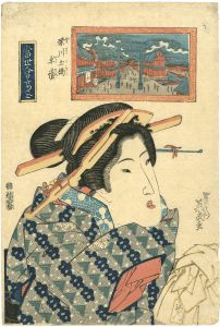 Eisen / Currently Famous Restaurants / The Restaurant Hirasei at Dobashi, Fukagawa [当世会席尽　深川土橋平清]