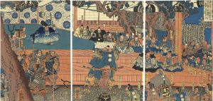 Kuniyoshi / Benkei in Kanjincho [勧進帳]
