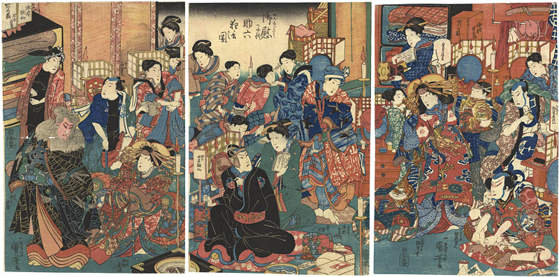 Kuniyoshi “御慰子供助六狂言之図”