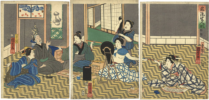 Kuniyoshi “Fashionable Lifesized Dolls”