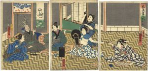 Kuniyoshi / Fashionable Lifesized Dolls [風流生人形]