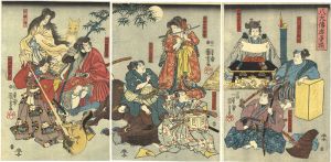 Kuniyoshi / The Loyal Heroes from the Legend of the Eight Dog Warriors [八犬伝忠勇揃]