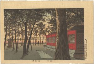 Kiyochika / Pictures of Famous Places in Tokyo / Dawn at Yakumo Shrine, Kanda [東京名所図　神田八雲神社暁]