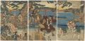 Yoshitsune and Benkei Escaping......