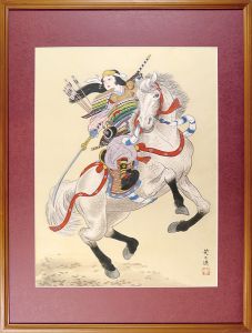 肉筆画　巴御前