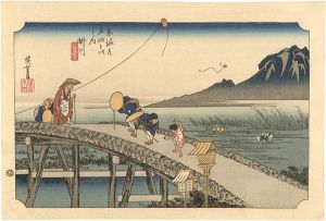 Hiroshige / 53 Stations of the Tokaido / Kakegawa【Reproduction】 [東海道五十三次之内　掛川【復刻版】]