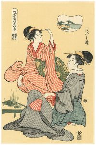 Eight Views of Genji in the Floating World : Autumn Moon of Akashi 【Reproduction】