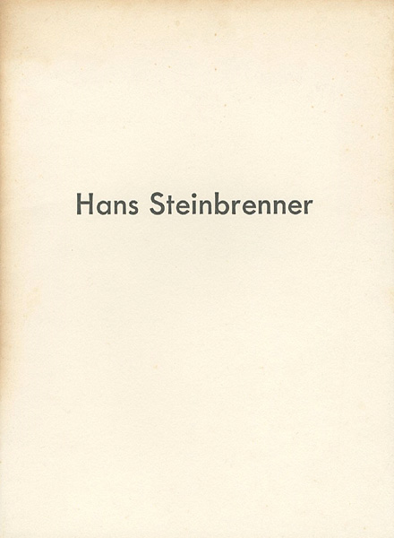 “Hans Steinbrenner Skulpturen und Bilder” 