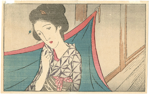 Takehisa Yumeji “The Illustration for Vol.1 September Issue of the Ladies' Graphic (Fujin Gurafu) ”