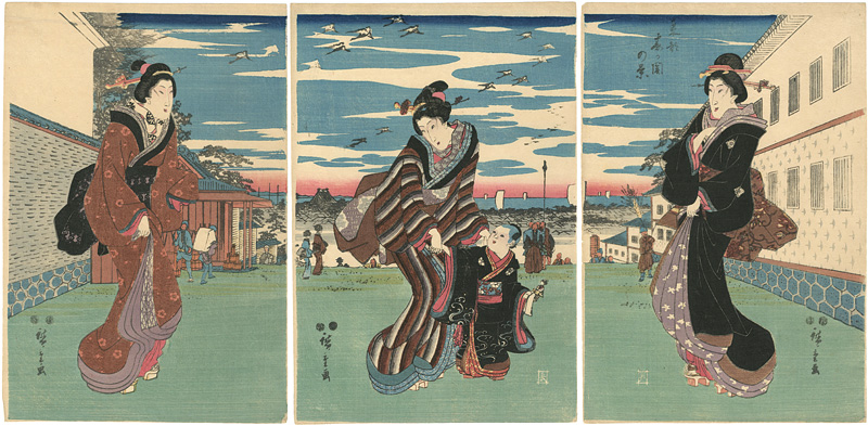 Hiroshige “The View of Kasumigaseki in the Eastern Capital”