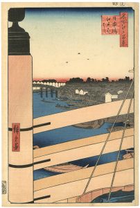 Hiroshige / 100 Famous Views of Edo / Nihonbashi Bridge and Edobashi Bridge [名所江戸百景　日本橋江戸ばし]