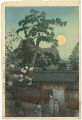 Moonrise At Nezu Gongen Shrine
