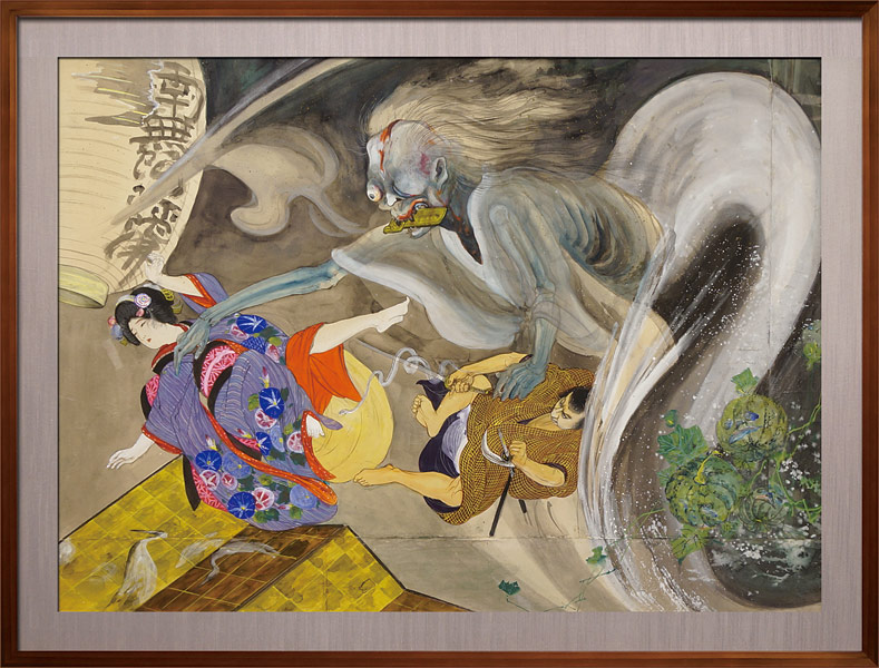 Ito Seiu “Painting : Tokaido Yotsuya Kaidan, Scene at Hebiyama (tentative title)”
