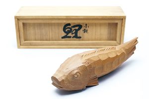 木彫 鯉