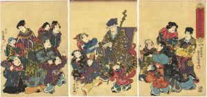 Toyokuni III / The Chinese General Kakushigi [郭子儀六十賀図]