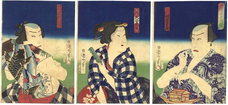 Kunichika “Kabuki Actors Print”