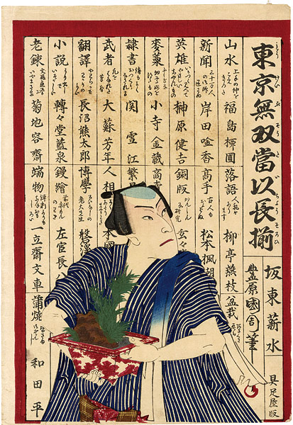 Kunichika “Kabuki Actor Bando Shinsui”