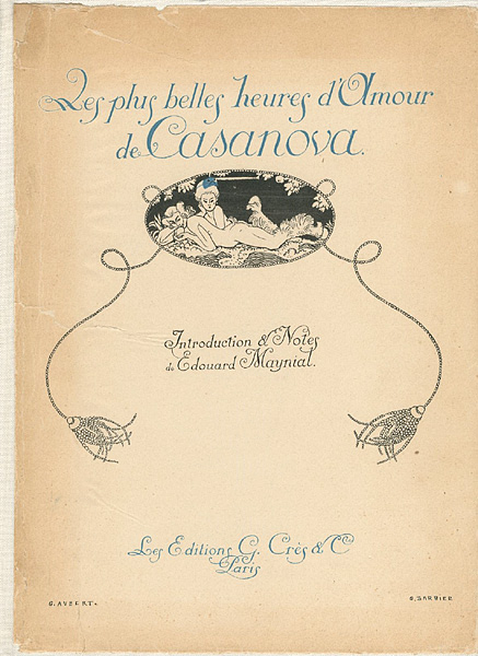 “Les plus belles heures d'amour de Casanova” written by Edouard Maynial / illustrations by George Barbier