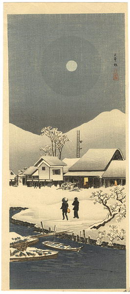 Takahashi Shotei(Hiroaki) “Snow at Nihonmatsu”
