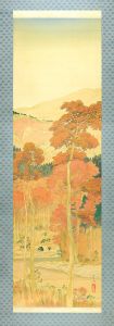Hata Teruo / Scroll Painting : Autumn Scenery in Mikanohara, Kyoto(tentative title)