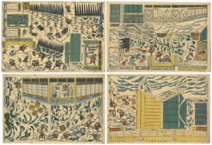 Toyohisa / Omocha-e : Chusingura (47 Ronin) [おもちゃ絵　忠臣蔵]