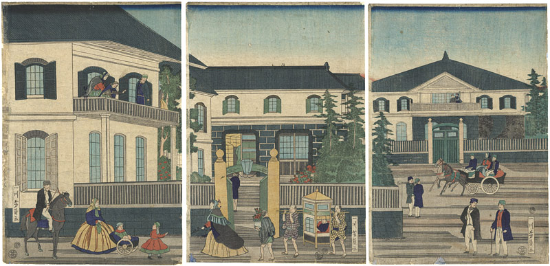 Yoshikazu “Foreign Settlement House in Yokohama”