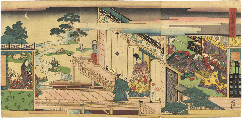 Kunisada I “Tales of Genji / Utsusemi”