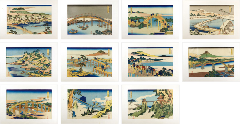Hokusai “Remarkable Views of Bridges in Various Provinces【Reproduction】”