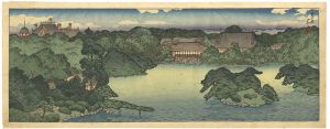 Panoramic View of the Daisensui Pond