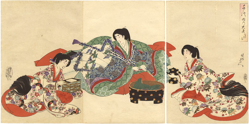 Chikanobu “Chiyoda Inner Palace /　Ceremony (Osazare ishi)”