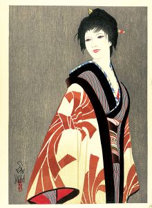 Iwata Sentaro / Compilation of Masterpieces of Bijin Woodblock Prints / Flow of Star