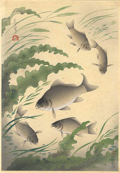 Ono Bakufu “Fish of Japan / The Funa (Crucian)”