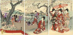 周延「千代田之大奥　御花見」