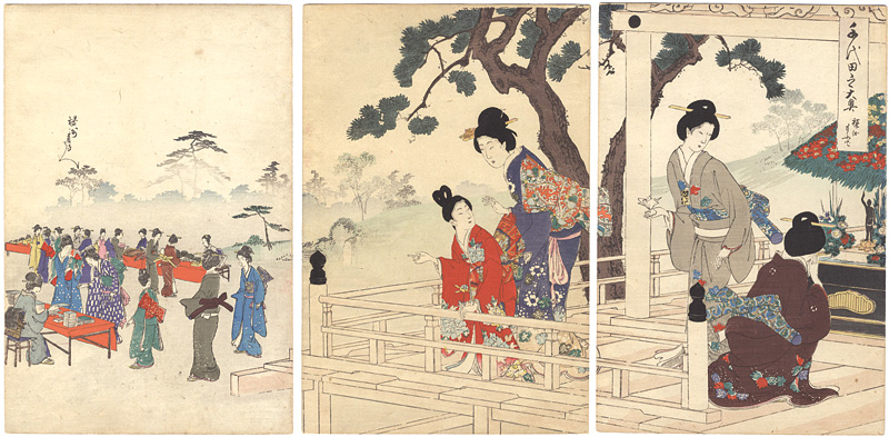 Chikanobu “Chiyoda Inner Palace / Buddha Festival”
