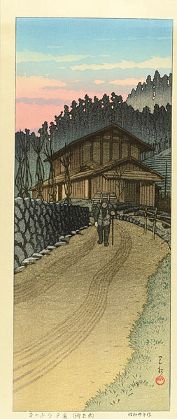 Kawase Hasui “Dusk at Nenoyama (Saitama Prefecture)”