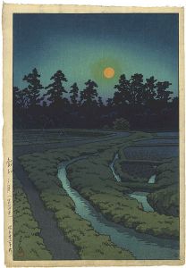Moon at Ayashi, Miyagi Prefecture