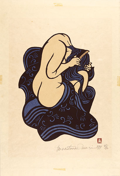 Mori Yoshitoshi “Scene of Combing Hair”