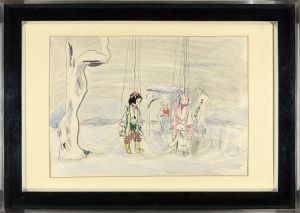 Kimura Shohachi / 自筆画稿　雪んこ