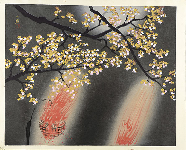 Yokoyama Taikan “Cherry Blossoms at Night”