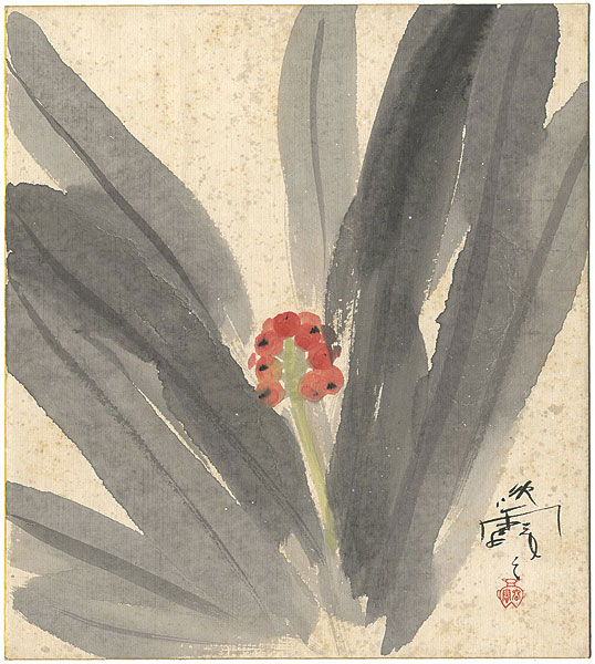 Maruyama Banka “自筆色紙”