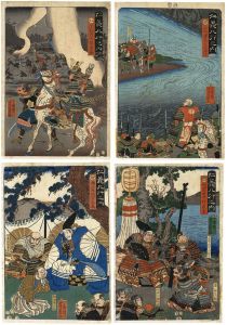 Yoshikazu / The 8 Virtues / Benevolence・Courtesy・Wisdom・Faith [仁義八行之内　仁・禮・智・信]