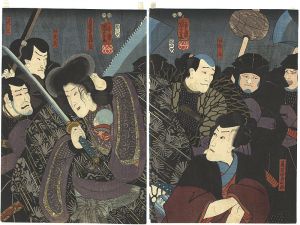 Kuniyoshi / Kabuki Scene from Shinpan Koshi no Shiranami [新板越白浪]
