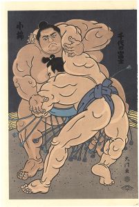 Kinoshita Daimon / THE ‘SUMO’ UKIYO-E  CHIYONOFUJI vs KONISHIKI