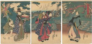 豊国三代「王子稲荷初午祭ノ図」