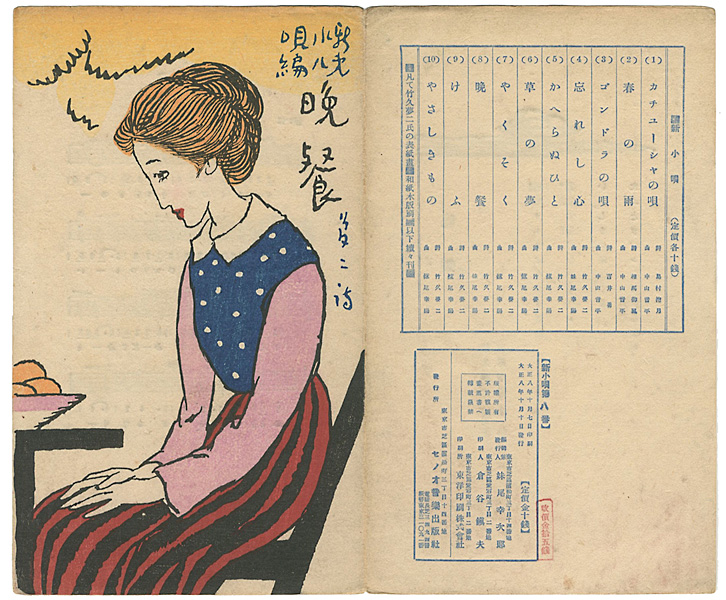 Takehisa Yumeji “新小唄第8編  晩餐”