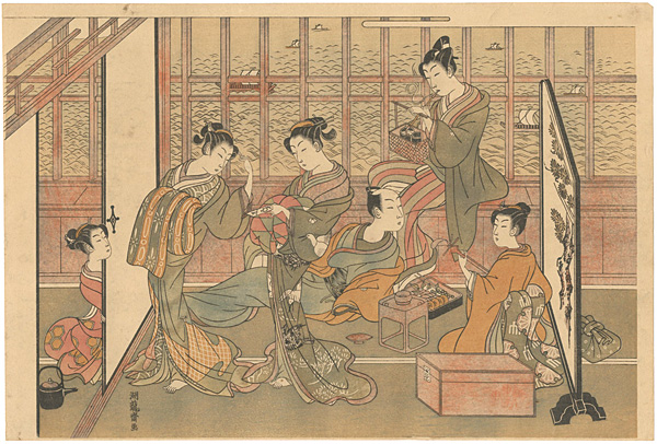 Koryusai “Customer of the Pleasure Quarters【Reproduction】”