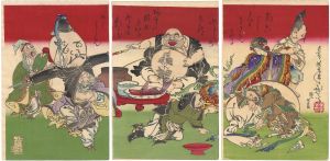 Yoshitoshi / Seven Lucky Gods [七福神酒宴之図]