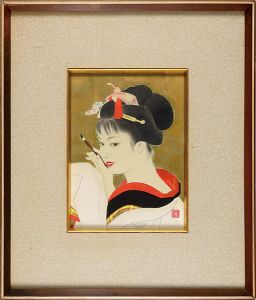 Shimura Tatsumi / 自筆画 初春