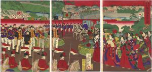 Kunimasa / 東京名所　萬世橋遠景之図 [東京名所　萬世橋遠景之図]