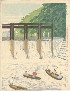 小泉癸巳男「昭和大東京百図絵　關口 大瀧」